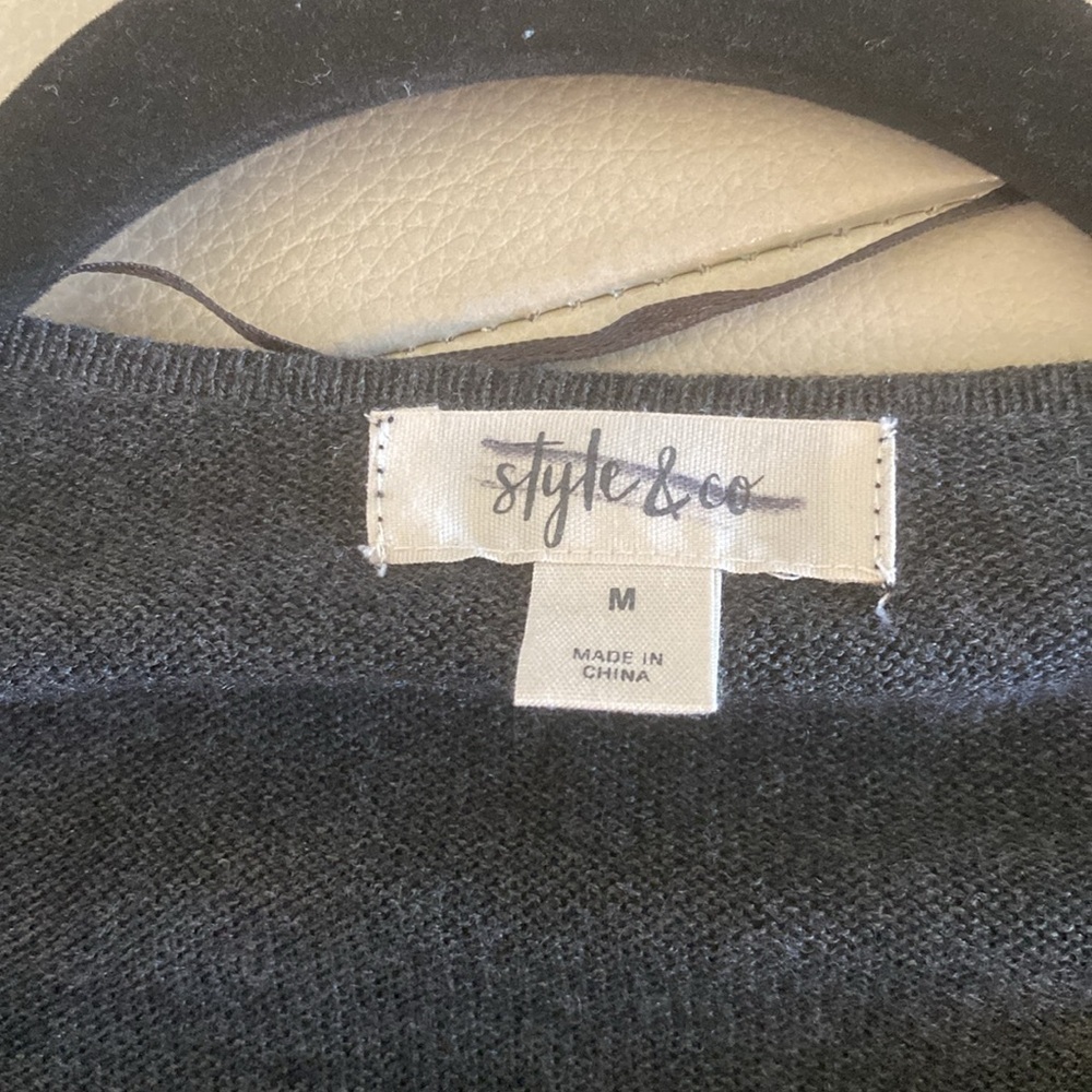 Style & Co Bell Sleeve Cardigan Sweater Size M - Picture 6 of 7